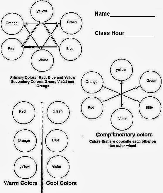 Mr. MintArt: color wheel worksheet