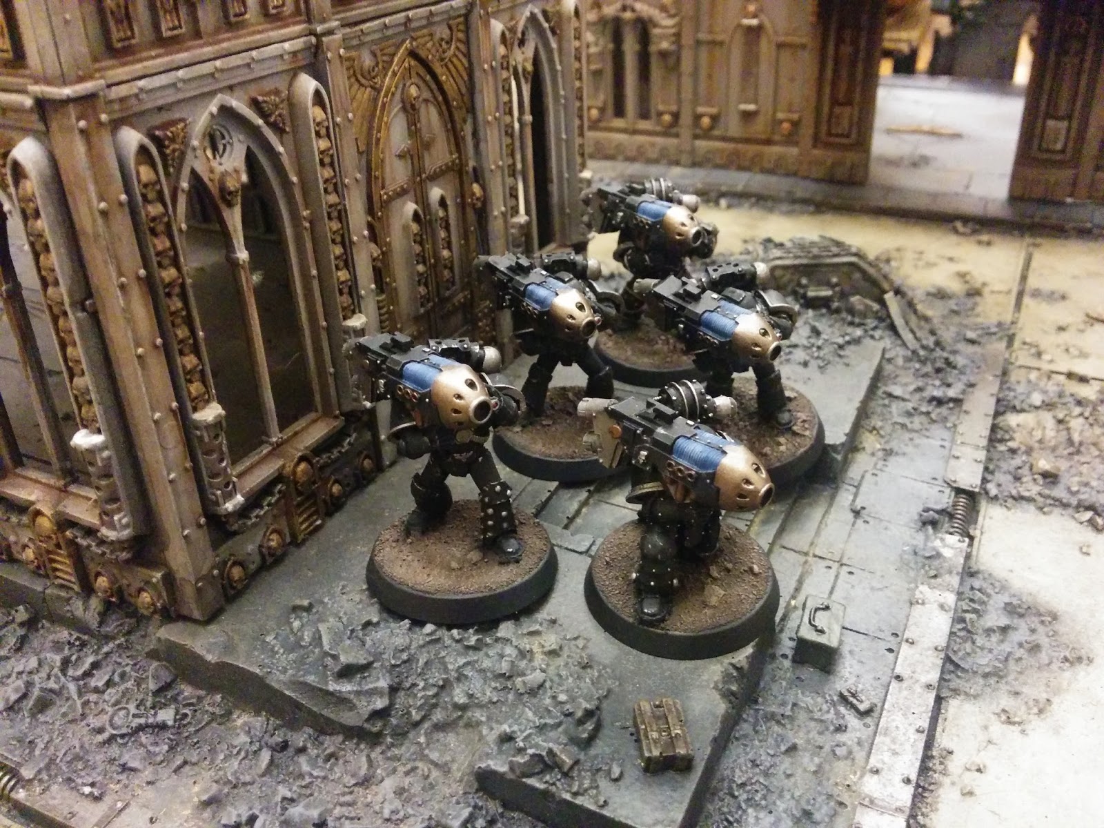 Battle Bunnies 1st Legion update. Dark angels plasma cannon squad.