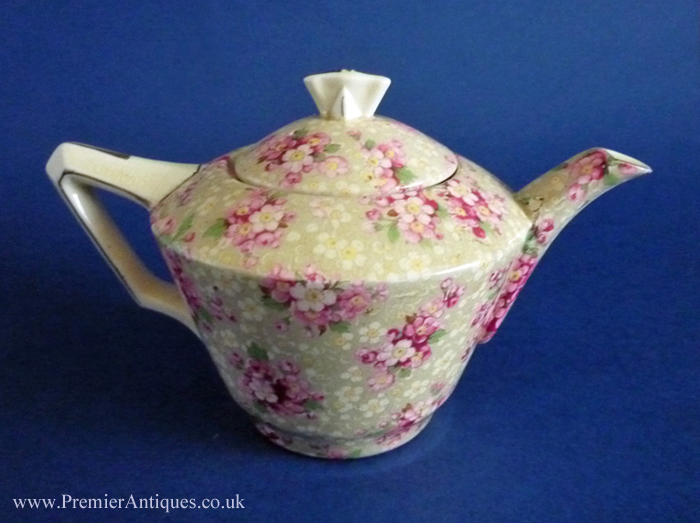 Premier Antiques Crown Ducal 'Priscilla' Chintz Teapot