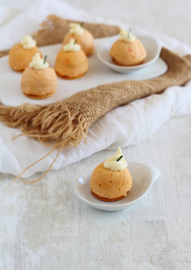  Bombones Mousse de atun en microondas