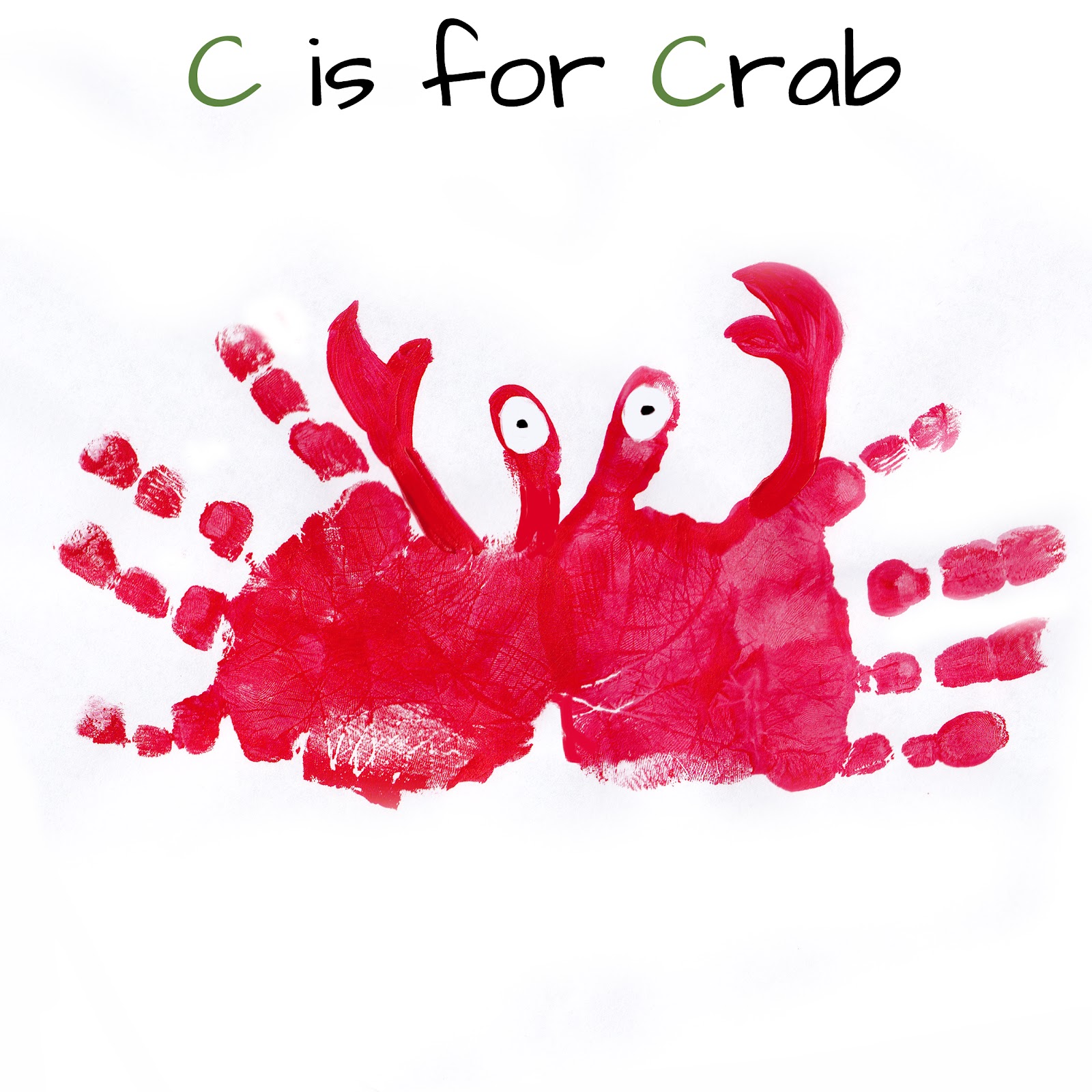 Mommy Minutes Alphabet Handprint Art