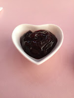 hot fudge in heart share container