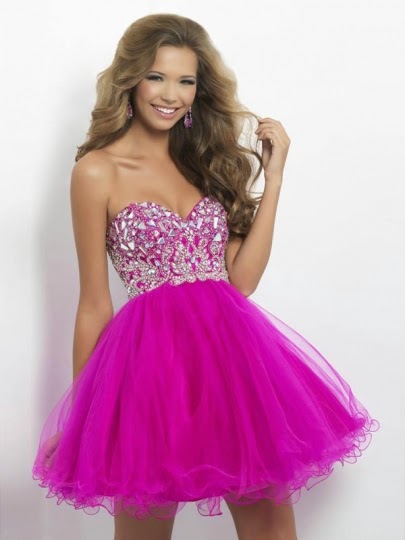 Tulle Fuchsia Cocktail Dresses