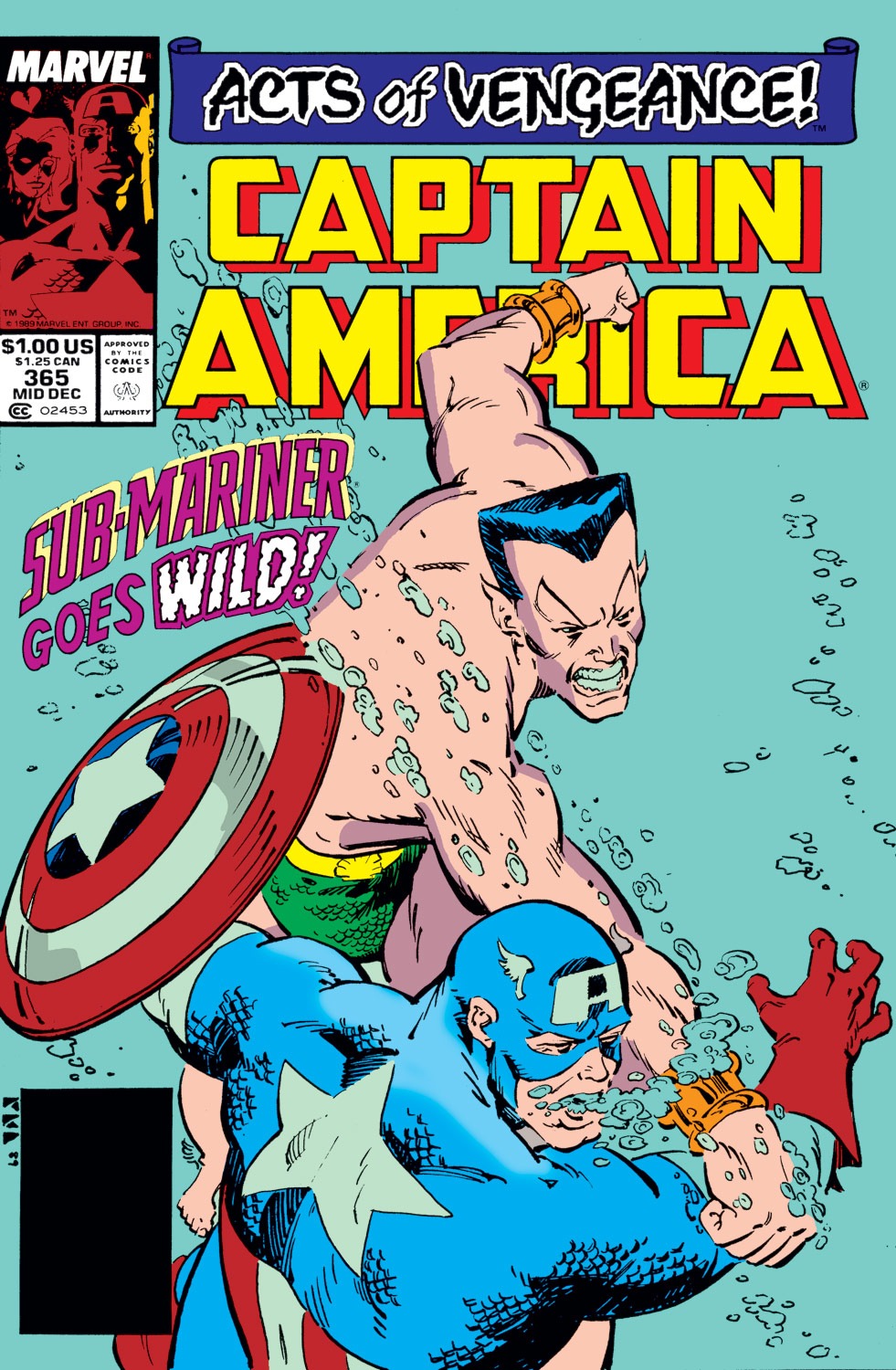 Read online Captain America (1968) comic -  Issue #365 - 1