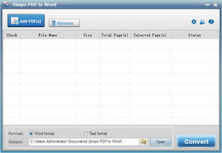 Simpo PDF to Word 3.5.0.0