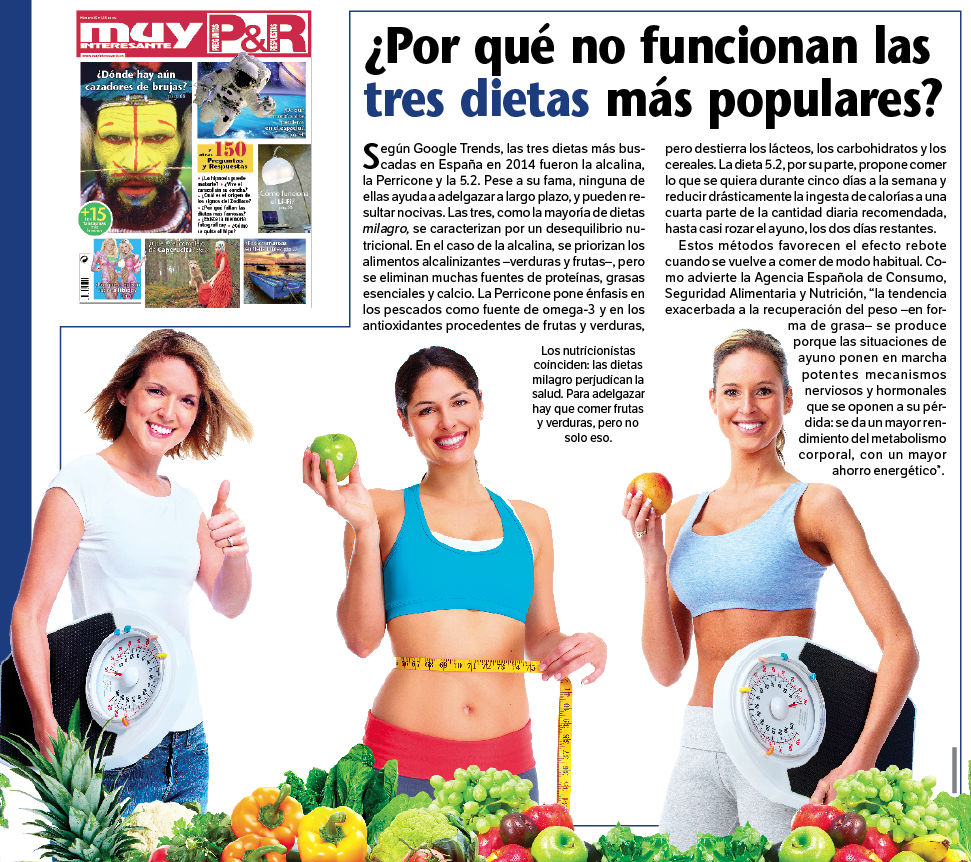 Tapas de Ciencia ¿Por qué no funcionan las tres dietas de adelgazamiento más populares? Tapas de Ciencia ¿Por qué no funcionan las tres dietas de adelgazamiento más populares?