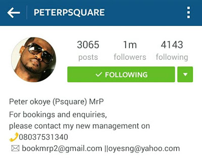 The End of an Era? Peter Okoye Reveals New Stage Name and Management...