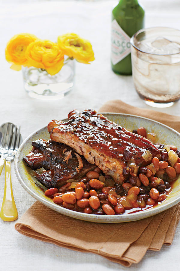 Wandering Brook SpicySweet Ribs and Beans Slow cooker