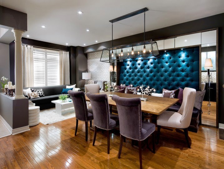 فكرة ديكور غرفة الطعام تصميم المنزل الحديث