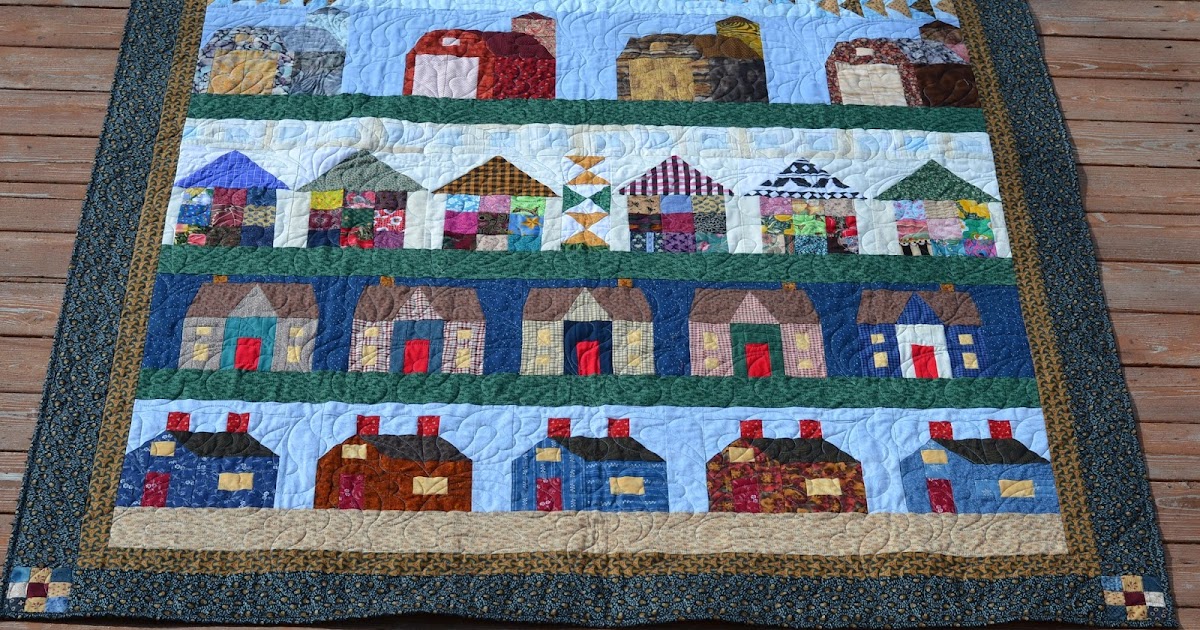Row by Row House Quilt