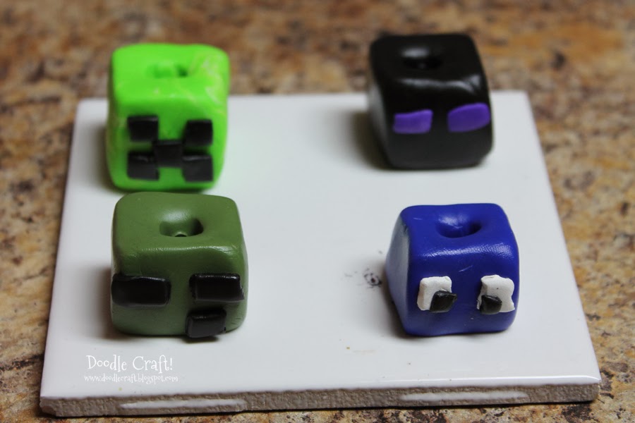 Minecraft Toothbrush Buddies! making handycrafts