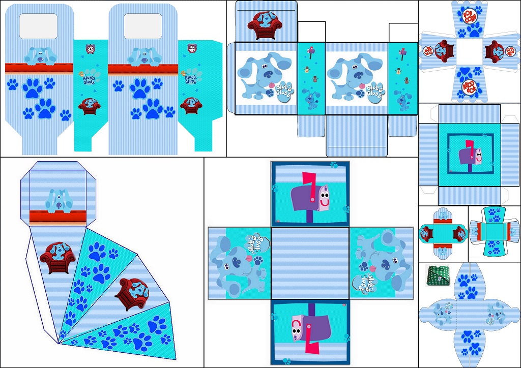 Blue Clues Free Printable Party Boxes Oh My Fiesta In English