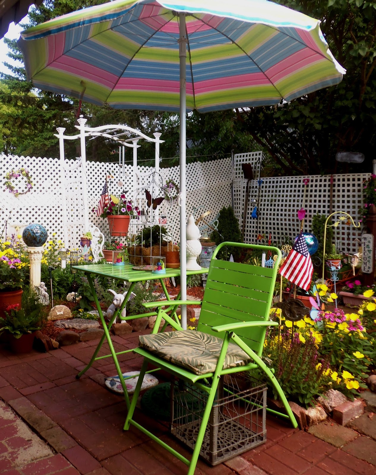 DEBBIEDABBLE BLOG Our Bright and Colorful Patio, Part 2, 2016