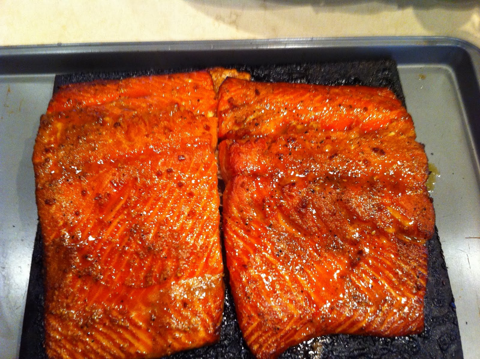 Thrills from On and Off the Grill Cedar Plank Salmon Big Green Egg