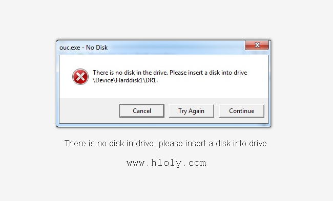 حل مشكلة النافذة المزعجة التي تظهر بإستمرار عادة ماتكون بهذا الأسم  There is no disk in drive