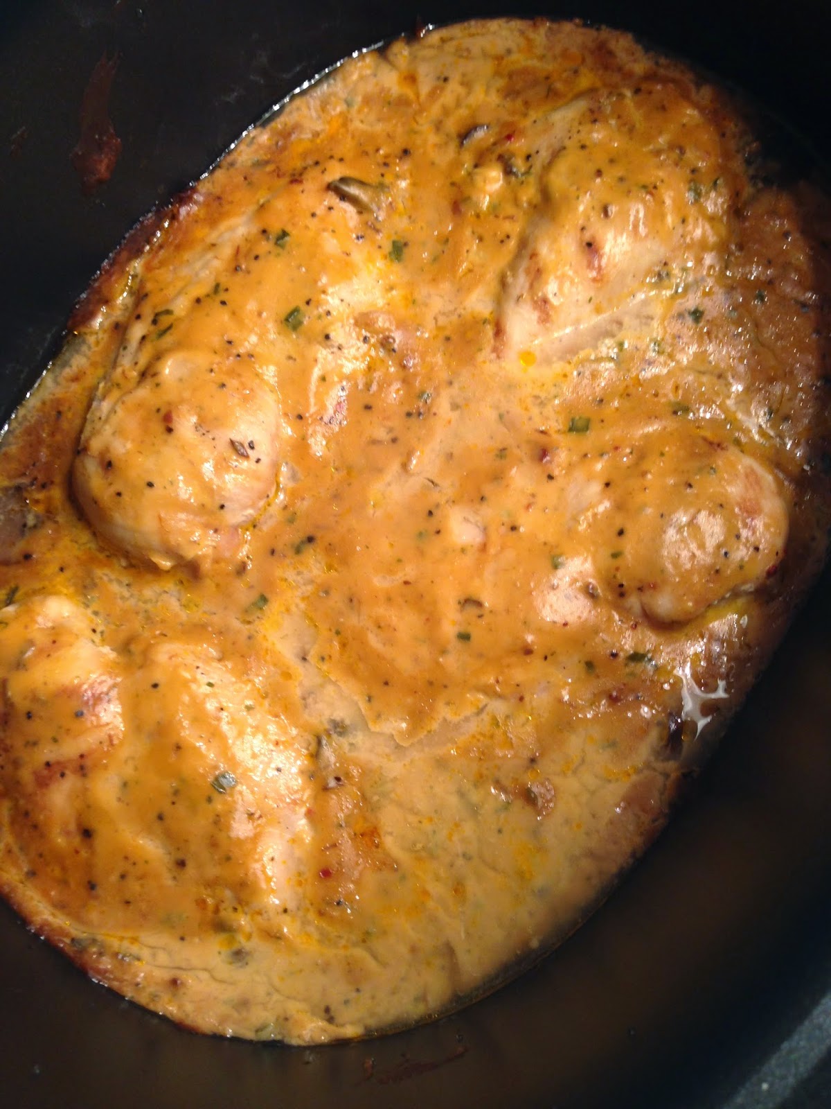 Nana's Recipe Box Crock Pot Chicken and Mushrooms