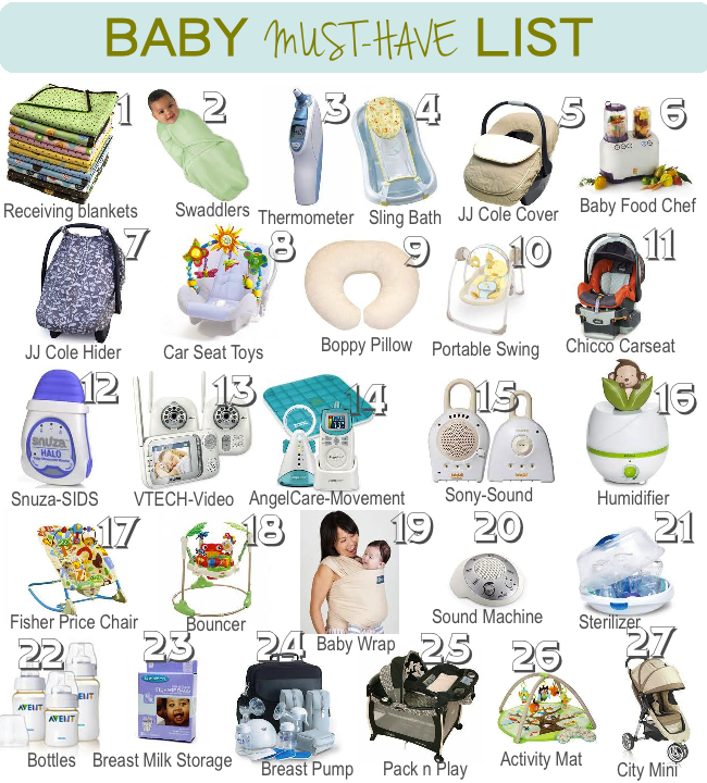 Baby Must Have List