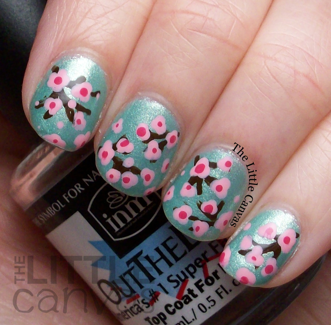 Cherry Blossom Nail Art with Zoya Dillon The Little Canvas