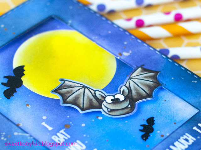 Video Tutorial: Making A Framed Card with Partial Die Cutting with Gerda Steiner Designs Bats