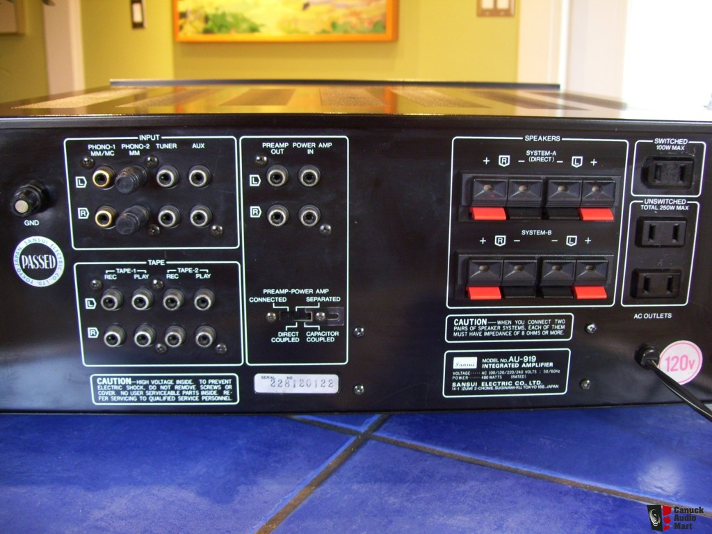 Sansui AU919 Integrated Amplifier AudioBaza