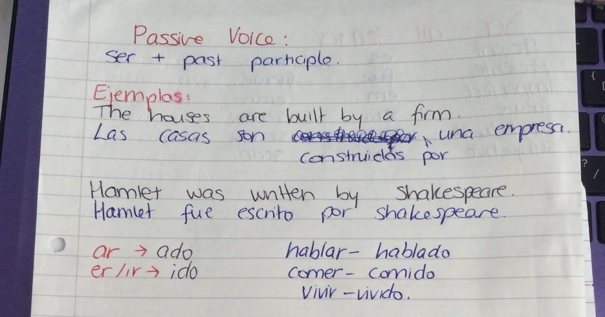 Spanish passive voice
