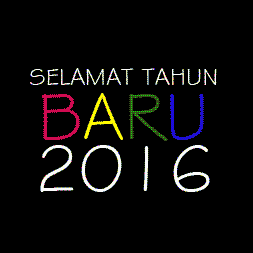 DP BBM Gambar Animasi Bergerak Selamat Tahun Baru 2016 Format GIF