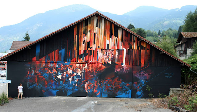 The Kill Art Factory street art project recently took place on the streets of Saint-Gervais in France where Robert "Tone" Proch was invited to create a new piece of work.