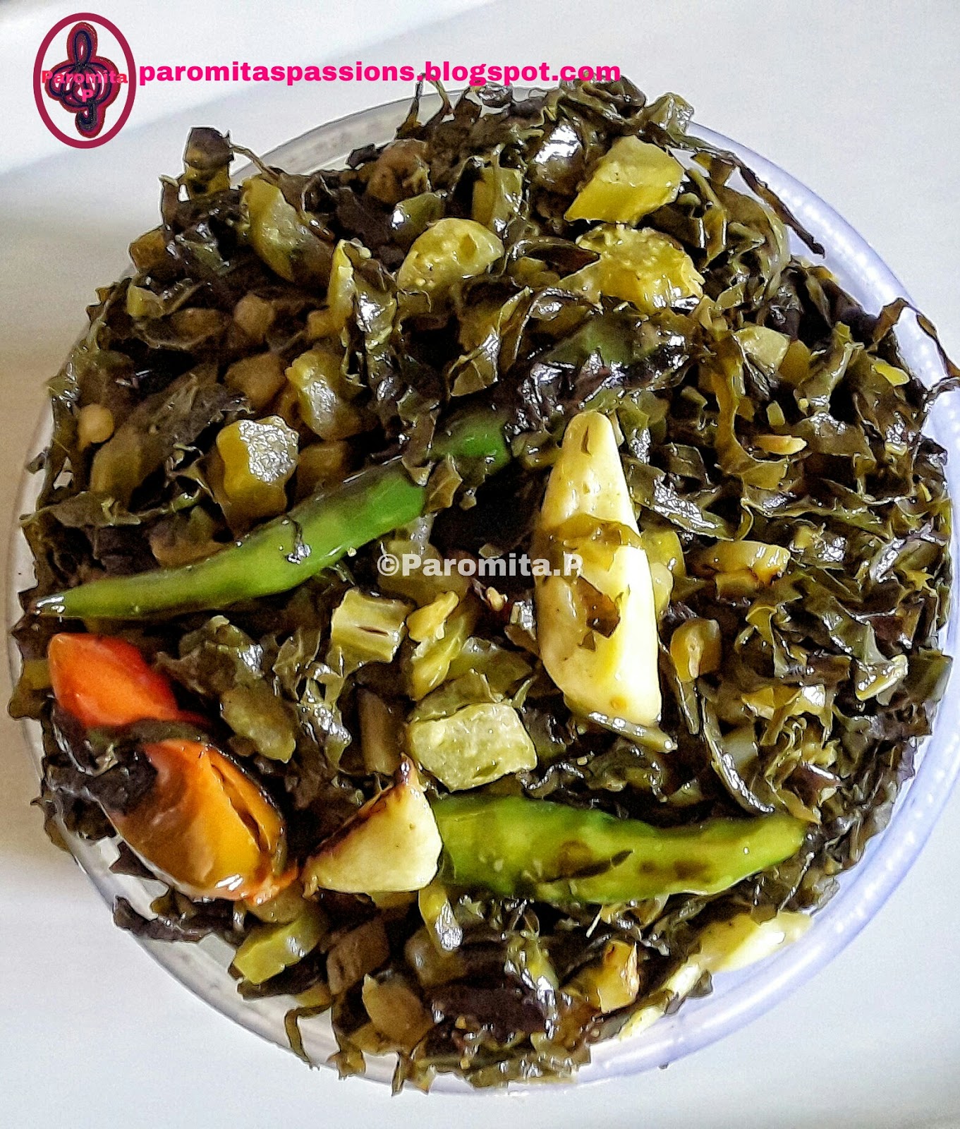 Cauliflower Leaves Stirfry Paromita's Passions