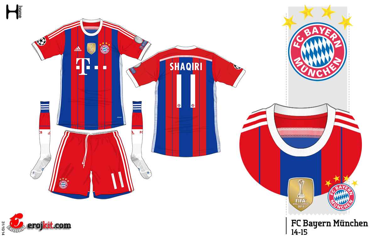 uniforme do bayern 2015