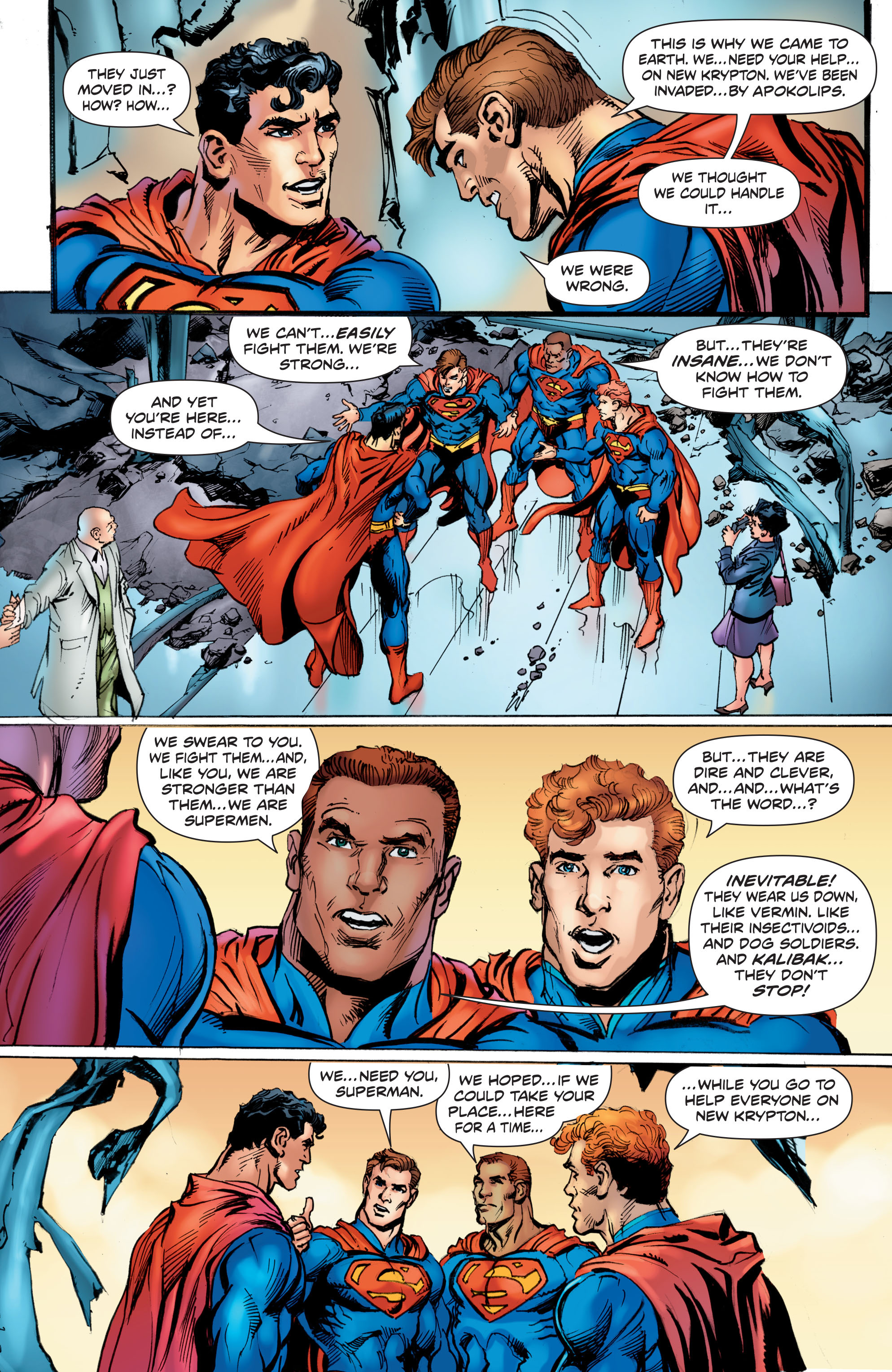 Read online Superman: The Coming of the Supermen comic -  Issue #3 - 5