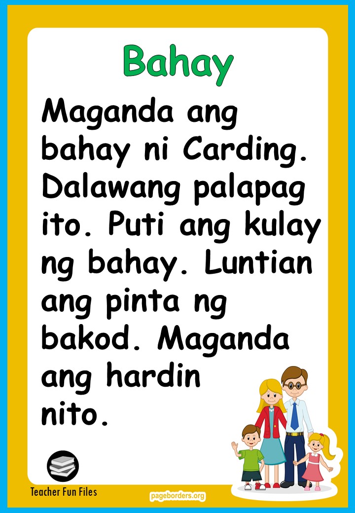 Learn Online Kindergarten Reading Worksheets Tagalog Teacher Fun