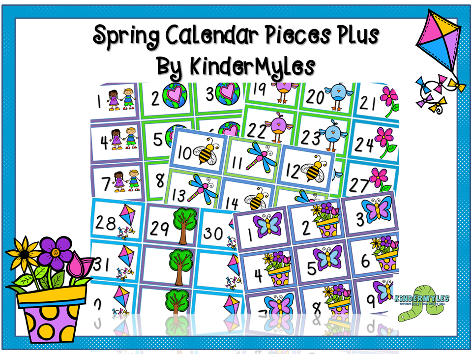 KinderMyles: Spring Things Math For April