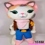 gato amigurumi, cat amigurumi ¨http://www.clasesdecrochet.com/2015/04/sheriff-callie-crochet-paso-paso-gratis.html