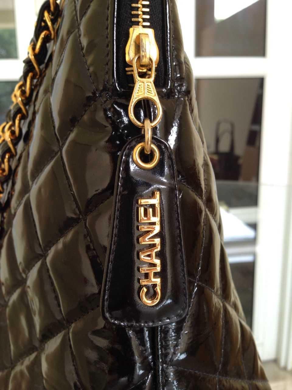 Truly Vintage: Authentic CHANEL Quilted CC Logo Chain Shoulder Bag ...