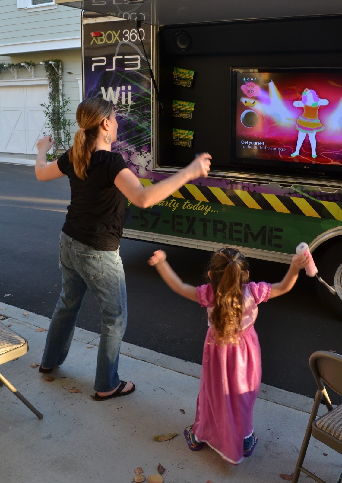 Polkadots on Parade Extreme Game Truck Birthday Party He's 10!
