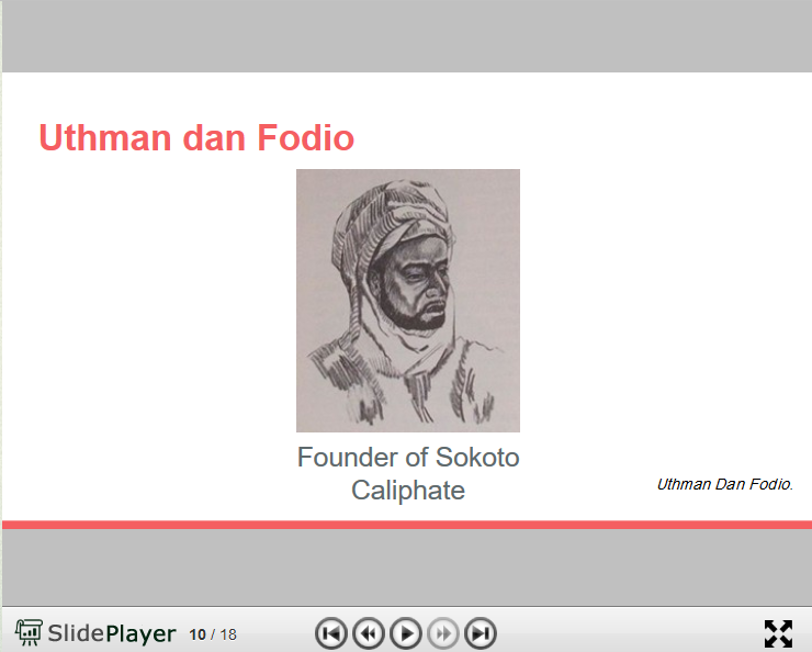 Another 'Portrait' of Usman dan Fodio