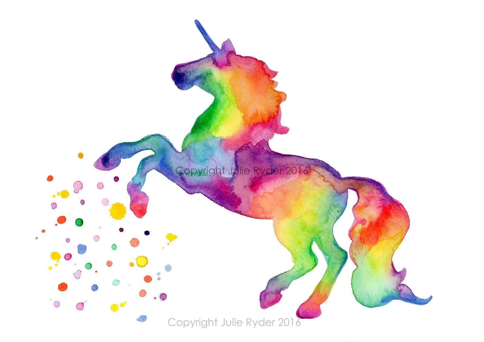 Как нарисовать единорога мелками