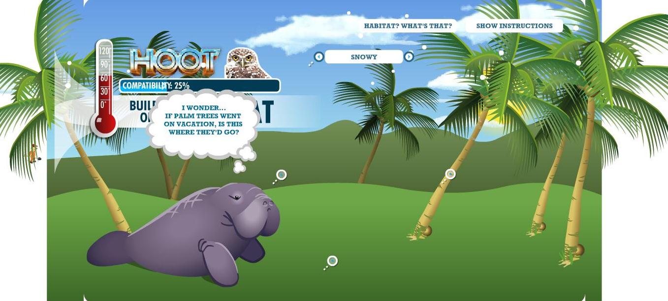 Science Adventure Ecosystem games (Da click en PLAY THE GAME)