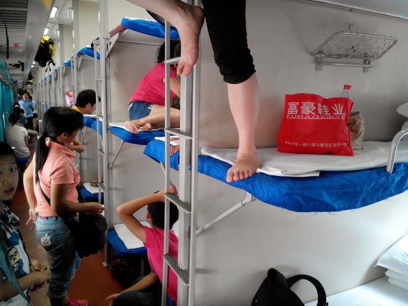 Primer viaje en cama dura: Guilin - Chengdu, 20 horas.