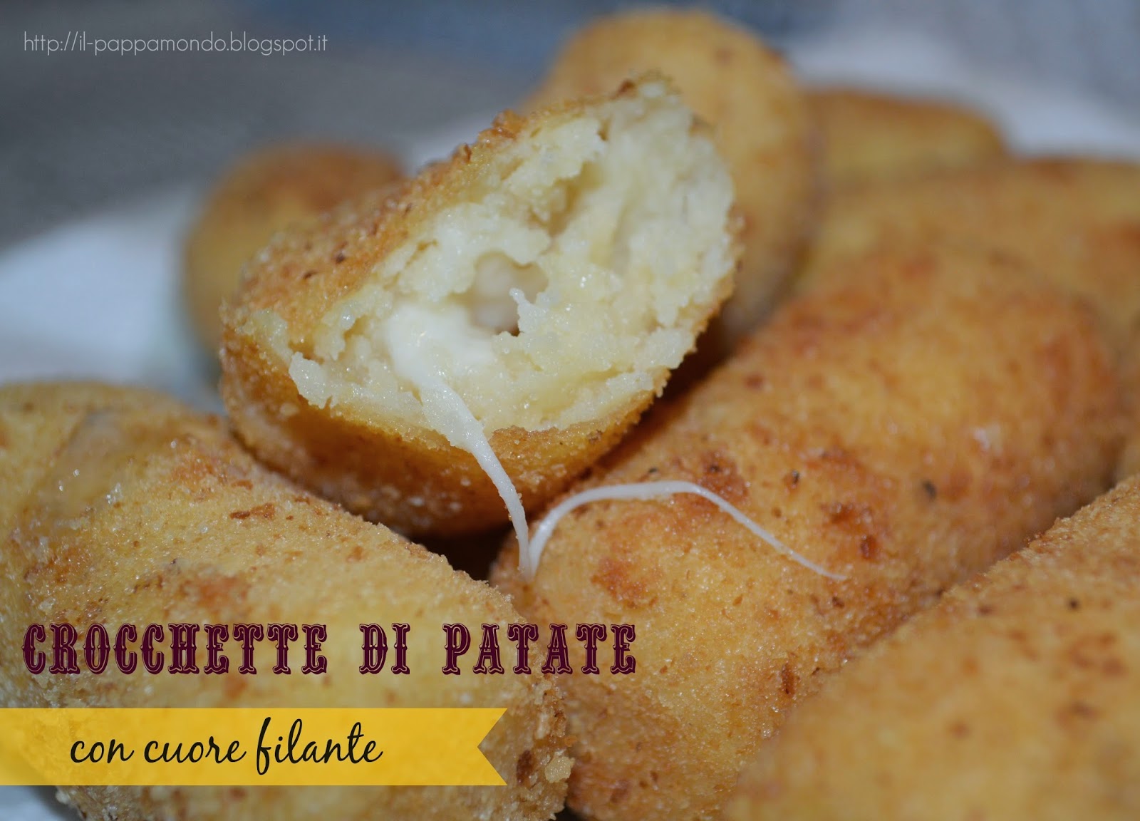 crocchette di patate con cuore filante