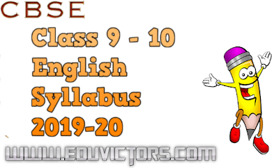 CBSE Class 9 and 10: English (Language & Literature) Curriculum 2019-20 (#cbsesyllabus)(#eduvictors)