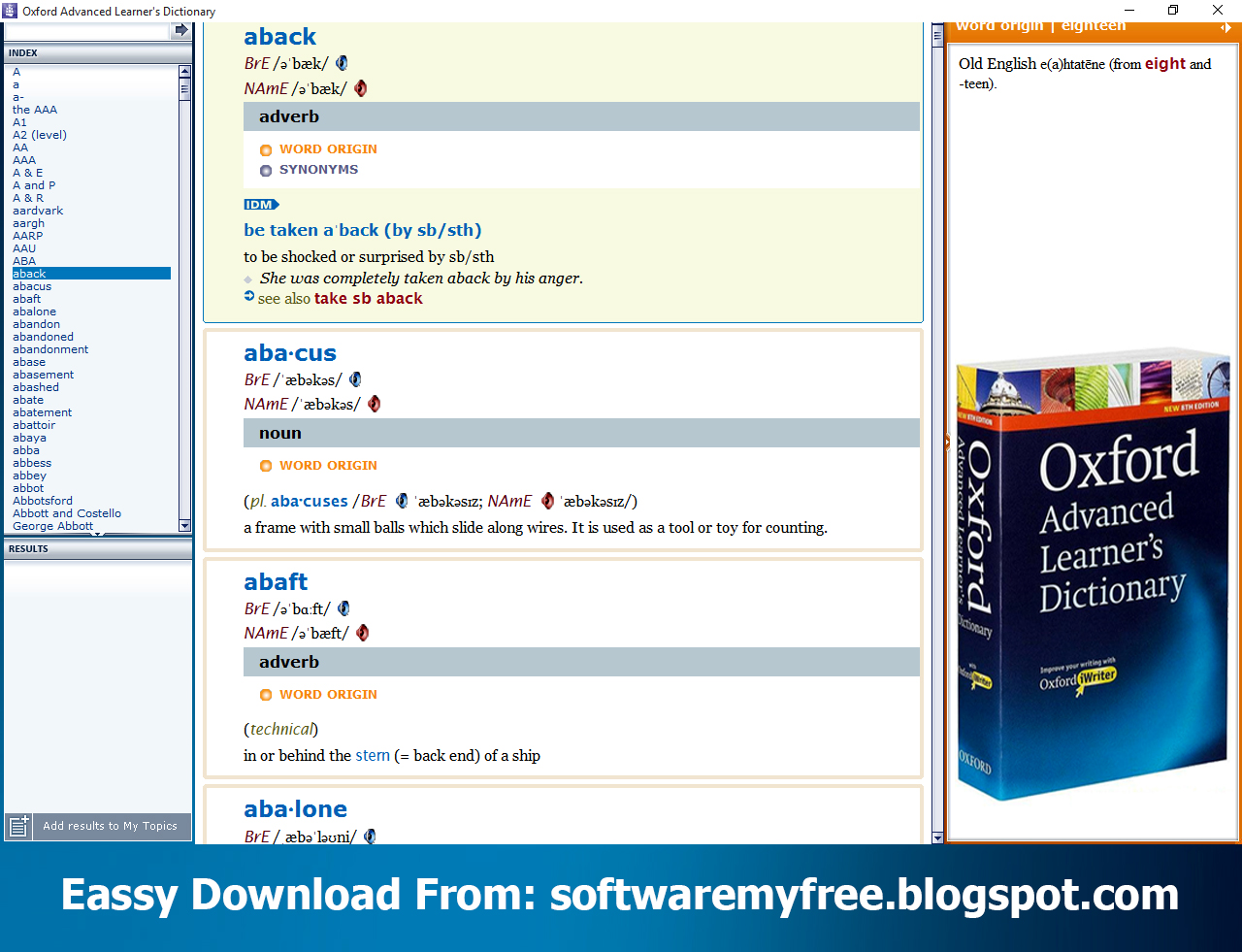 Necessary Software Collection Oxford Advanced Learner’s Dictionary 8th