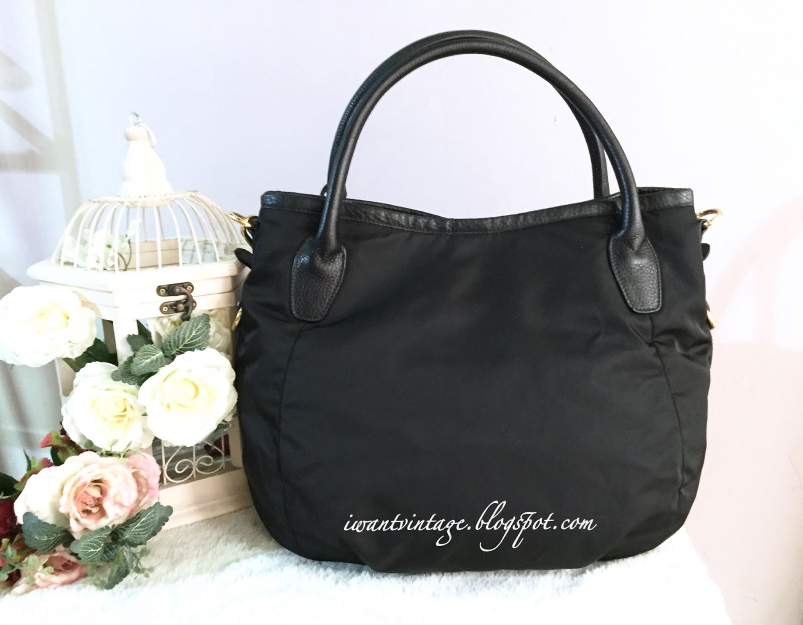 I Want Vintage | Vintage Designer Handbags: Prada BR4420 Tessuto Nylon ...