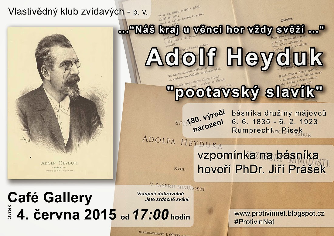 Adolf Heyduk má 180. narozeniny