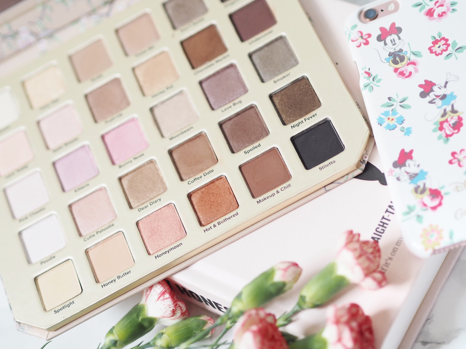 The Too Faced Natural Love Eyeshadow Palette Flourish Blotting