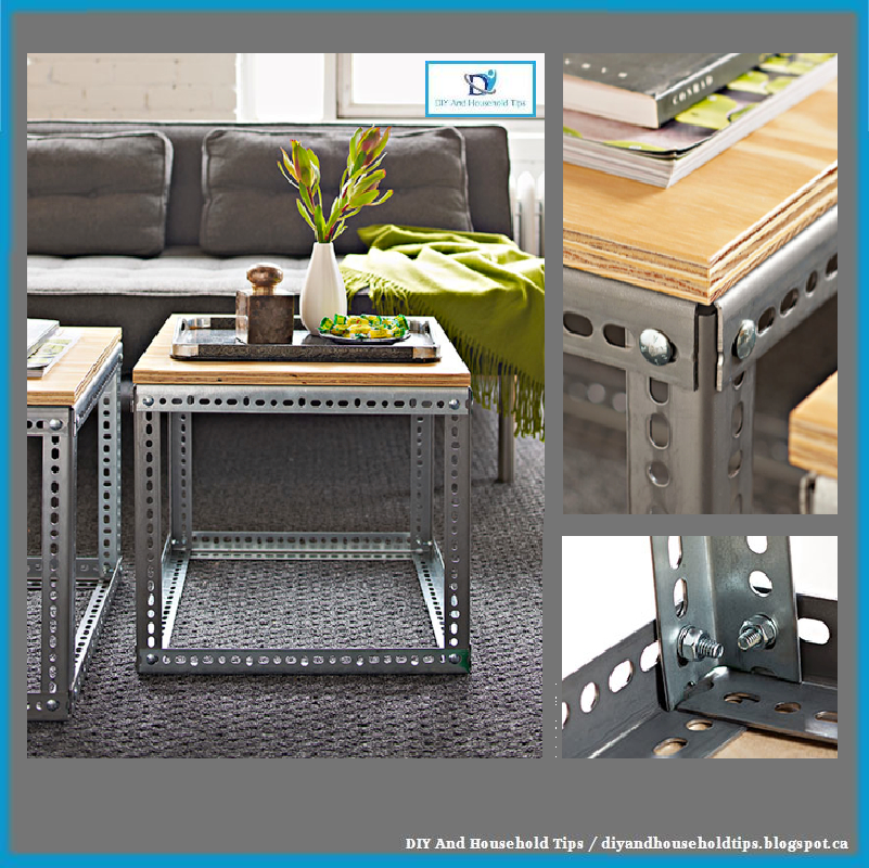 DIY And Household Tips DIY Industrial Side Tables
