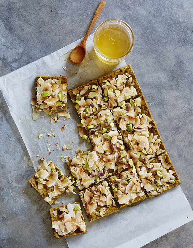 Bubby and Bean Living Creatively Pistachio Coconut Squares (Plant