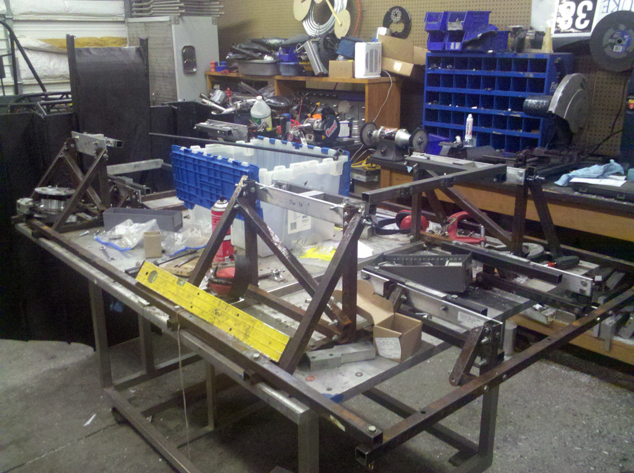 Duke University Motorsports Throttle body, frame jig, and wheel speed