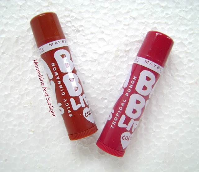 Spiced up baby lips spicy cinnamon , tropical punch 