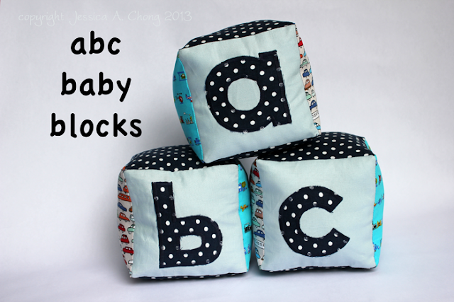 fabric baby blocks